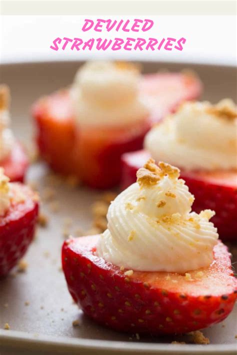 Deviled strawberries are inspired by deviled eggs but use strawberries as the medium. Deviled Strawberries - Best Recipes in 2020 | Dessert ...