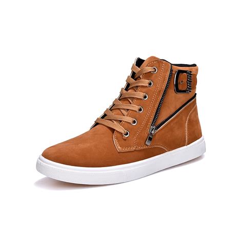 Men Flock Leather Casual Shoes