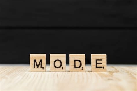 The Word Mode Spelt With Wooden Letters Photo Free Download