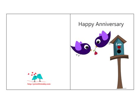 Free Anniversary Cards to Print | Free Printable Anniversary Cards