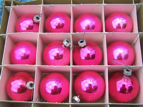 Hot Pink Glass Ornaments Becca At Brighthaven Flickr