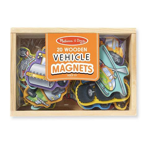 Melissa And Doug Wooden Vehicle Magnets Melissa And Doug Toys