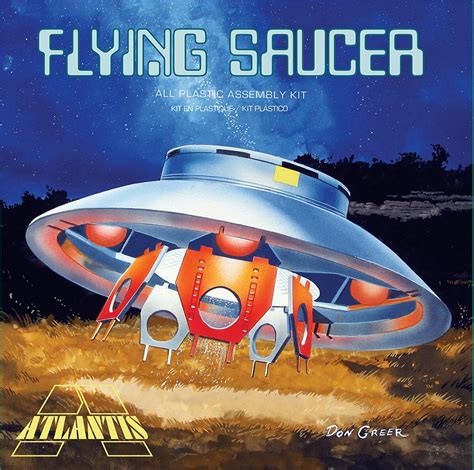 Atlantis Models 172 The Flying Saucer Ufo Invaders Plastic Model Kit