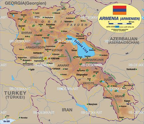 Angrenzende länder sind im nordwesten georgien, im osten… armenien von mapcarta, die offene karte. Karte von Armenien (Armenien) - Karte auf Welt-Atlas.de ...