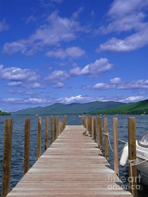 Summer Day On Lake George In The Adirondacks By Linda Ouellette Lake