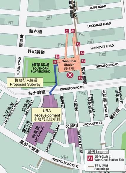 Hong Kong Mtr Wan Chai Station Map News Current Station In The Word
