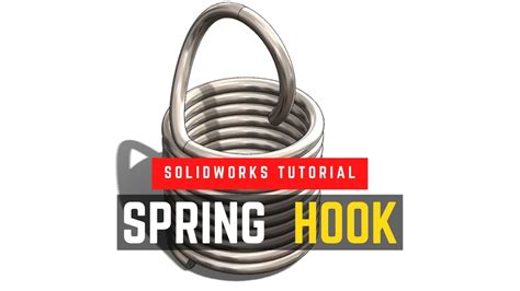 How To Make Spring Hooks Tension Springs Solidworks Tutorial Youtube