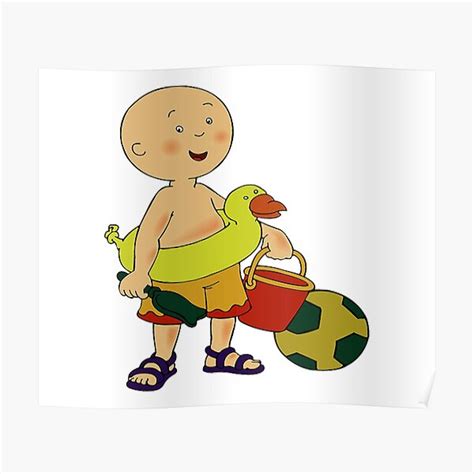 Caillou Caillou And Dog Poster For Sale By Par Kids Redbubble