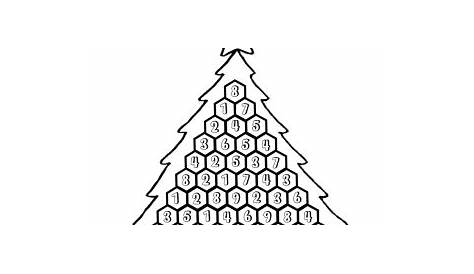 Christmas Tree Math Addition of Ten Worksheet - Learn The Addition of 10