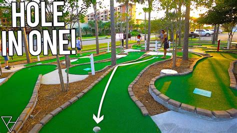 Deceptively Challenging Mini Golf Course Back To Back Hole In One Youtube