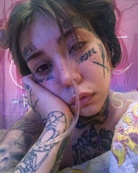 Anastasia G 😻 Face Tattoos For Women Under Eye Tattoo Face Tattoos