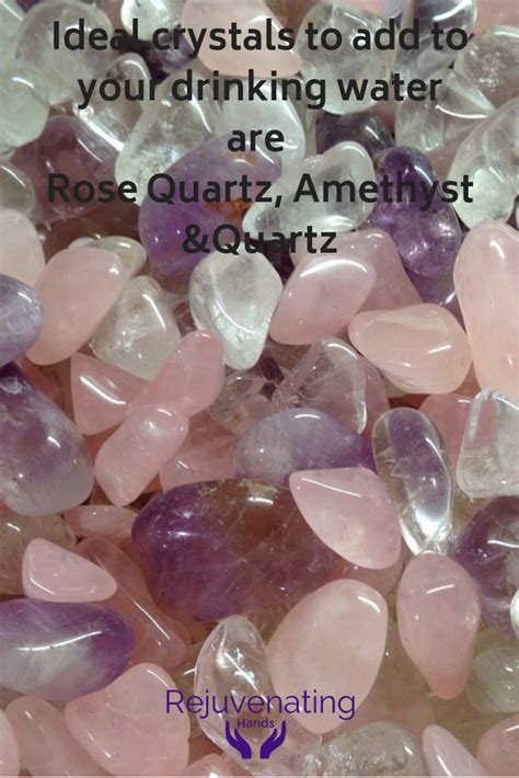 Amethyst Rose Quartz Quartz Are Ideal To Add To Your Drinking Water Please Make Sure You Use