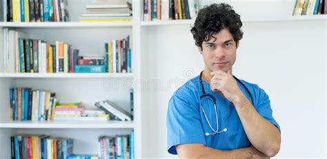 Handsome Caucasian Male Nurse Or Doctor Stock Image Image Of Mature