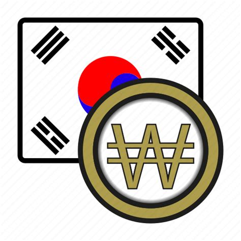 Asia, coin, currency, exchange, korea, won, world icon