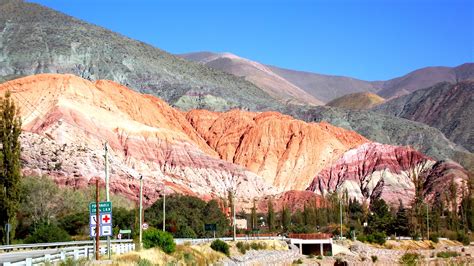 Hill Of Seven Colors In Purmamarca Province Of Jujuy Argentina The