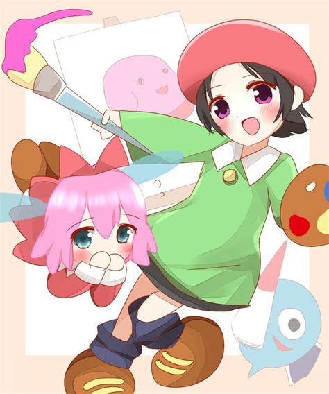 Safebooru 2girls D Adeleine Bangs Black Hair Black Legwear Blue Eyes Blue Wings Blush Brown