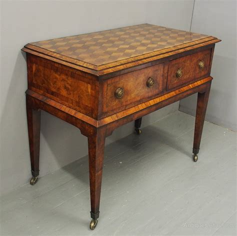 Burr Walnut And Rosewood Parquetry Side Table Antiques Atlas