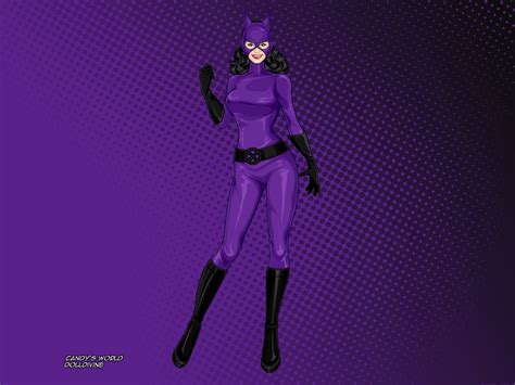 Catwoman Purple Suit By Deviern On Deviantart