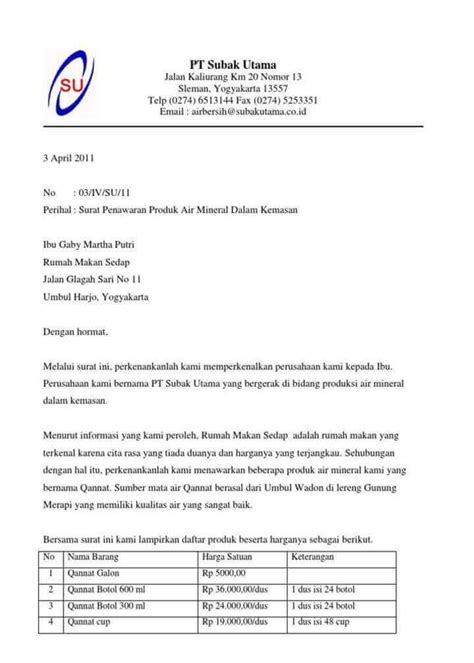 Contoh surat penawaran barang elektronik. 35+ Contoh Surat Penawaran Barang, Harga, Kerjasama ...