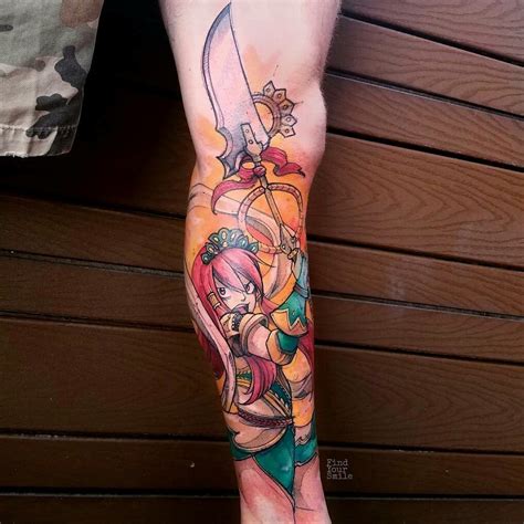 Erza Scarlet Tattoo Fairy Tail Tattoo World Famous Tattoo Ink Tattoos