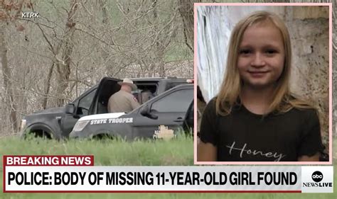 Body Of Missing 11 Year Old Girl Found After Arrest Of Dads Pal