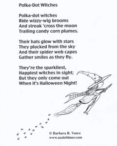 Dorothy and toto then set off on the yellow brick road. Cute children's poem about a happy witch. Great for Halloween class activities and parties ...