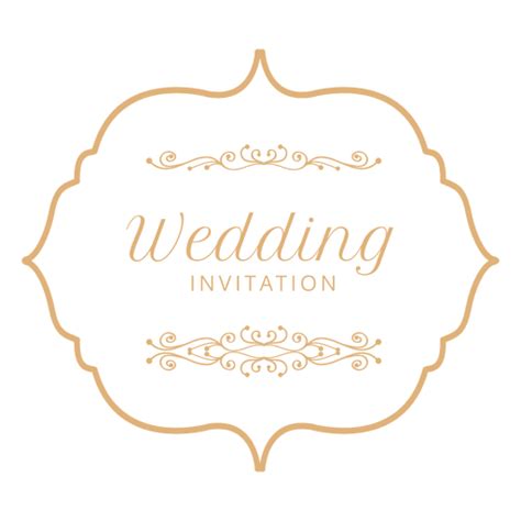 Wedding Invitation Label 3 Transparent Png And Svg Vector File