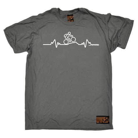 Mountain Bike Heartbeat Pulse Cycling T Shirt Cycle Fashion Birthday