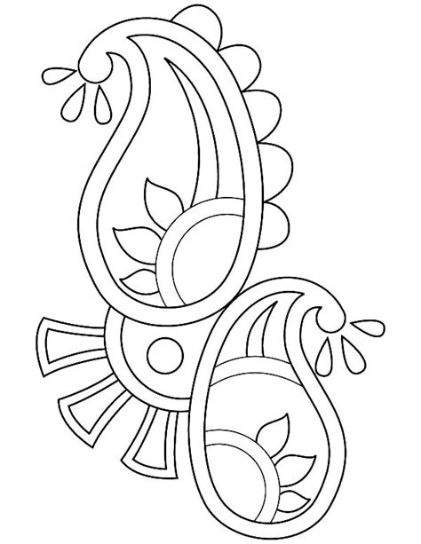 An interior design coloring book for home decor lovers! Paisley Design Rangoli Coloring Page - NetArt