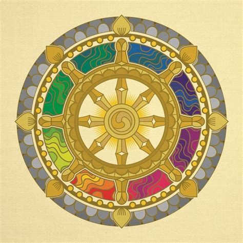 Wheel Of Dharma Nghệ Thuật Phật Giáo Phật Tử Nhật Ký Nghệ Thuật