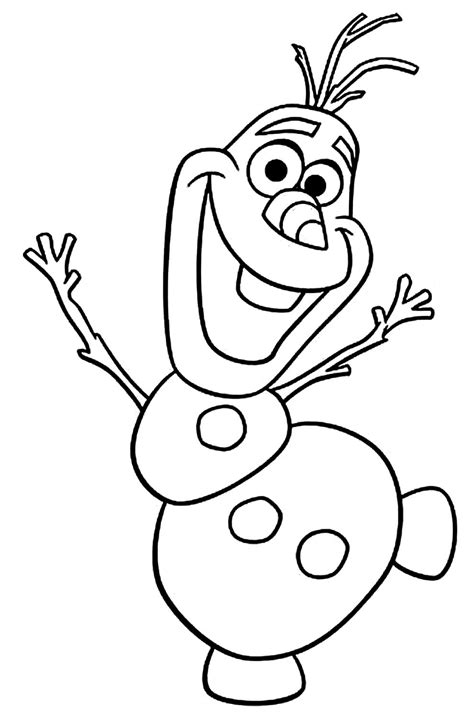 Olaf Frozen Para Colorir