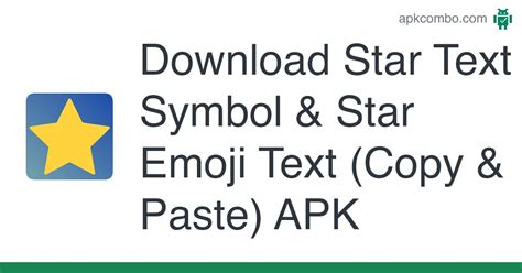 Star Text Symbol Apk And Star Emoji Text Copy And Paste Download