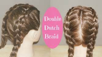 how to double dutch braid tutorial youtube