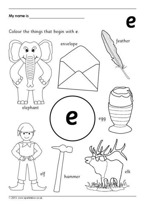 alphabet picture matching worksheets
