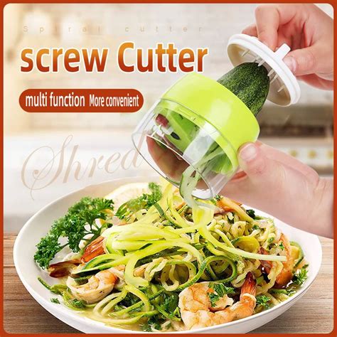 Carrot Cucumber Grater Spiral Blade Cutter Vegetable Fruit Spiral
