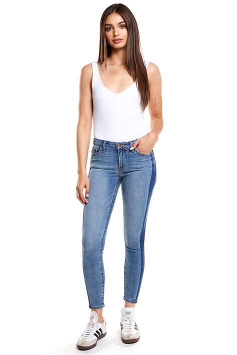 Hailey Mid Rise Cropped Skinny Idol Skinny Cropped Skinny Jeans