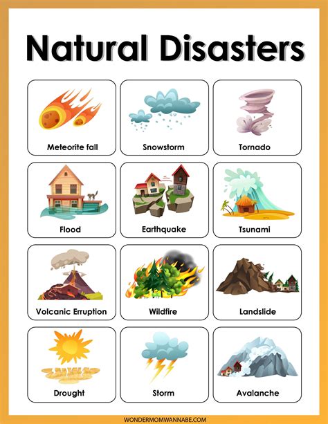 Natural Disasters Activity Set in 2021 | Natural disasters activities, Natural disasters, Cause 