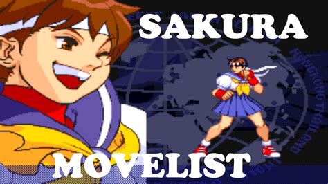 Street Fighter Alpha 3 Sakura Move List Youtube