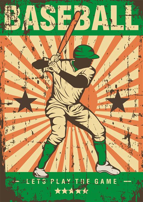 Baseball Sport Retro Pop Art Poster Signage 640838 - Download Free