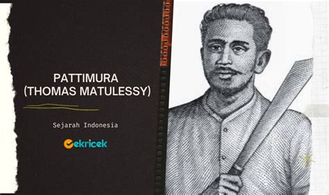Siapa Pattimura Thomas Matulessy