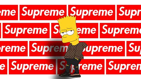 Gucci Sfondi Sfondi Supreme Bart Simpson