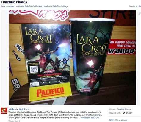 Maybe you would like to learn more about one of these? Lara Croft contest at Wahoo's Fish Tacos - Thisfunktional