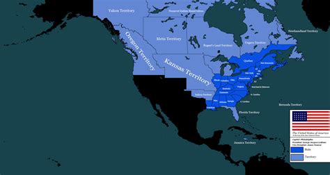 The United States Of America 1820 Alt History By Animadefensor On