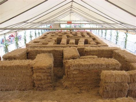 Hay Bale Maze With Cover For Inclement Weather Farm Fun Fall