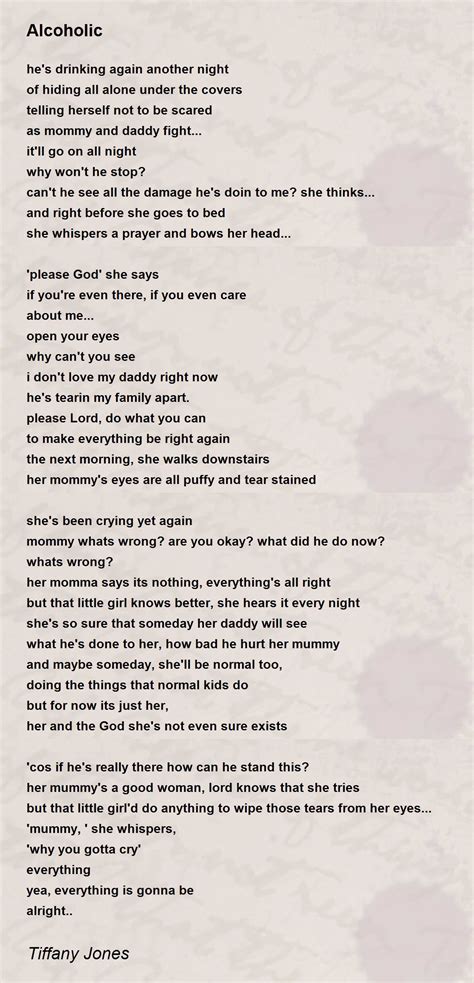 Alcoholic Poem by Tiffany Jones - Poem Hunter