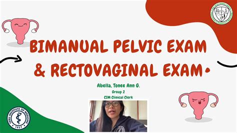 Bimanual Pelvic Examination And Rectovaginal Exam Youtube