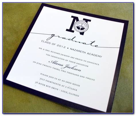 Formal Graduation Announcement Wording Sample | prosecution2012
