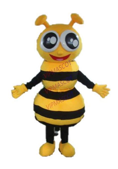 Professional Cute Yellow Bee Mascot Costume Animal Cartoon Costume