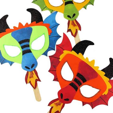 This Printable Dragon Mask And Coloring Page Will Have Any Dragon Lover Smiling From A Diy
