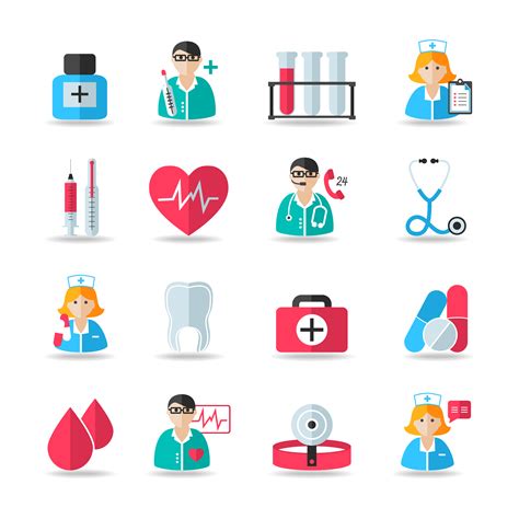 Medical Healthcare Icons Set 460182 Vector Art At Vecteezy